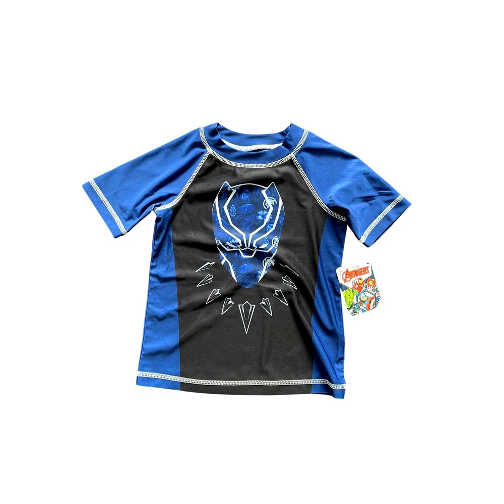 MARVEL AVENGERS, BOYS SWIM SHIRT, SIZE 4, UPF 50